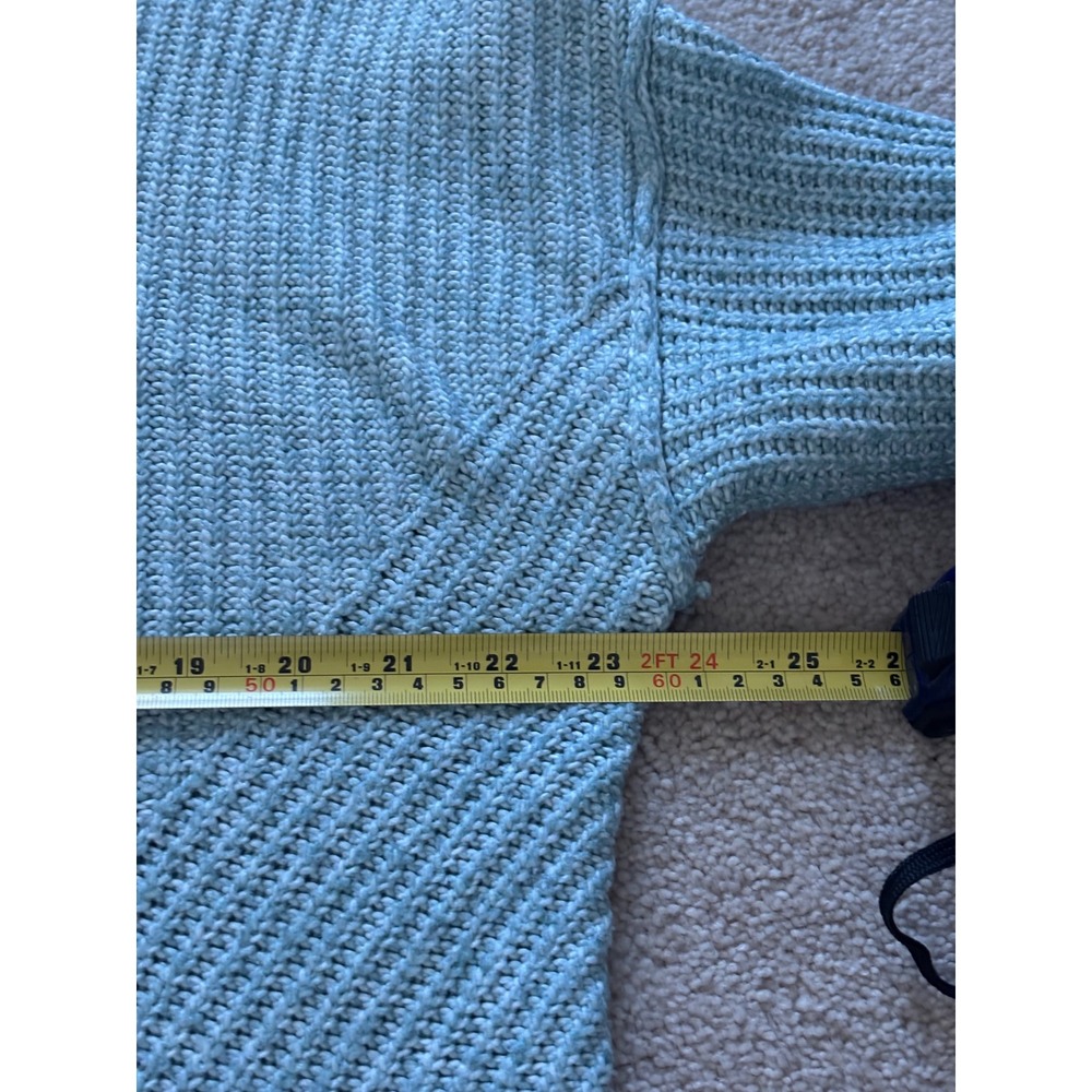 American‎ Eagle Outfitters Light Blue Ribbed Knit Sweater - Picture 5 of 6